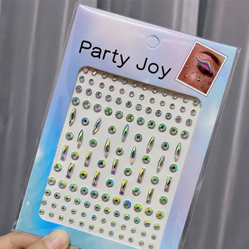 Glitter Face Jewelry Sticker Face Jewels Diamond Makeup Art Eyeliner Temporary Tattoo Party Bady Makeup Tools Eye Rhinestones