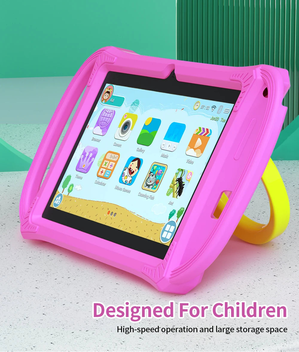 7.0 Inch Tablet PC Quad Core 4GB RAM 64GB ROM Children's best Gifts Android 12 Kids Game Educational Learning Tablets
