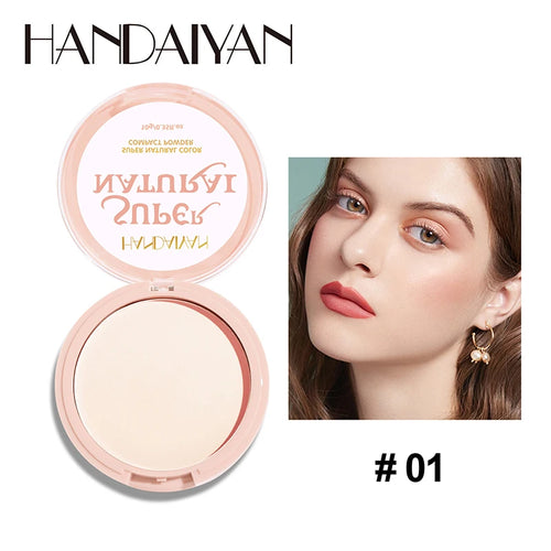 24 Hour Oil Control Pressed Powder Natural Matte Brighten Lasting
