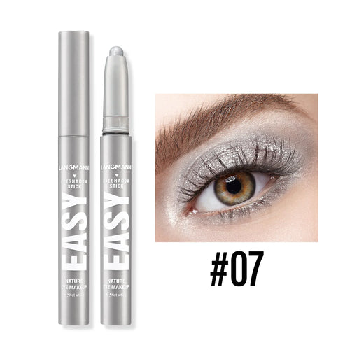 Metallic Pearlescent Eye Shadow Stick Shimmer Blue Eyeshadow Cream