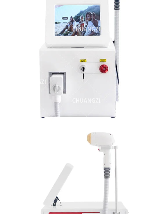 3000W 3 Wavelength 808 Diode Laser Hair Removal Machine Ice Titanium Permanent Painless Physical Body Care Depilation Epilator