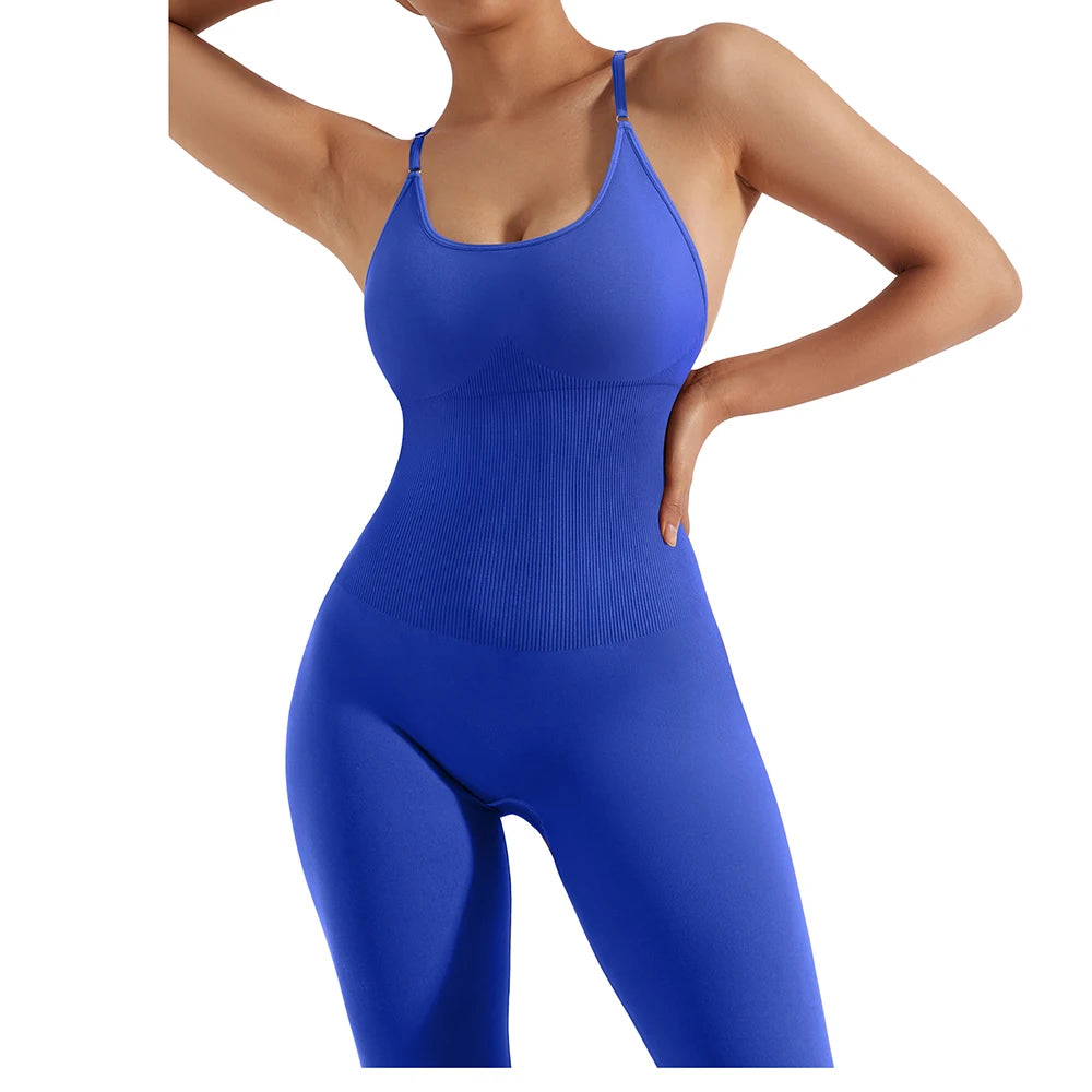 Women Bodysuit Jumpsuit All Season Romper Overalls Sportswear Fashion Streetwear Overalls One Piece Fitness Sports Bodysuits