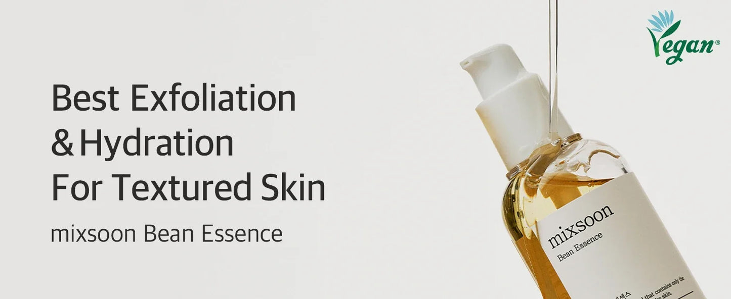 mixsoon bean essence vegan snail facial exfoliating essence facial moisturizing Korean skin care product Glassskin/50 ml