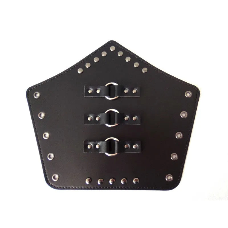 Punk Hip Hop 1Pc Cosplay Leather Armor Arm Cosplay Bracer Pirate Knight Gauntlet Wristband Bracer Accessories New Men's Bracelet