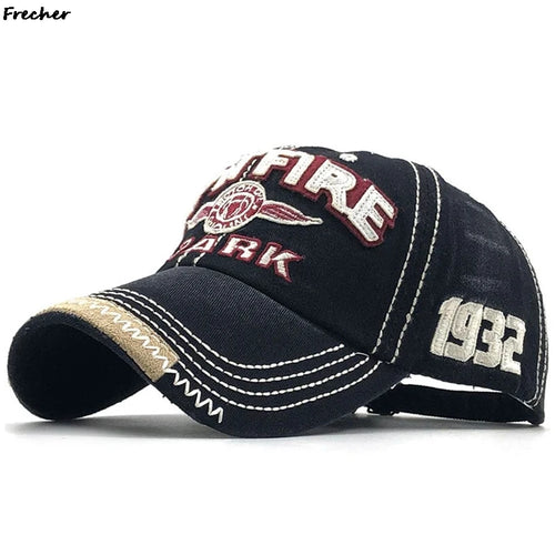 Men Rock Hip Hop Snapback Hat School Jeans Hat Letter Baseball Cap