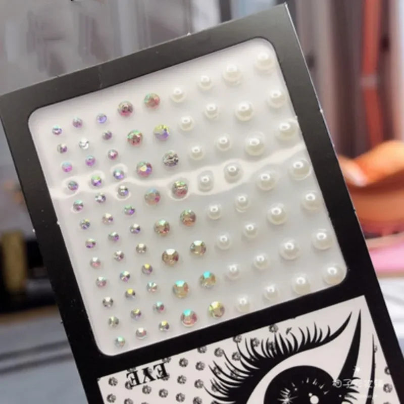 Glitter Face Jewelry Sticker Face Jewels Diamond Makeup Art Eyeliner Temporary Tattoo Party Bady Makeup Tools Eye Rhinestones