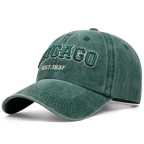New Letter CHICAGO Baseball Cap Men Women Spring Summer Cotton Unisex