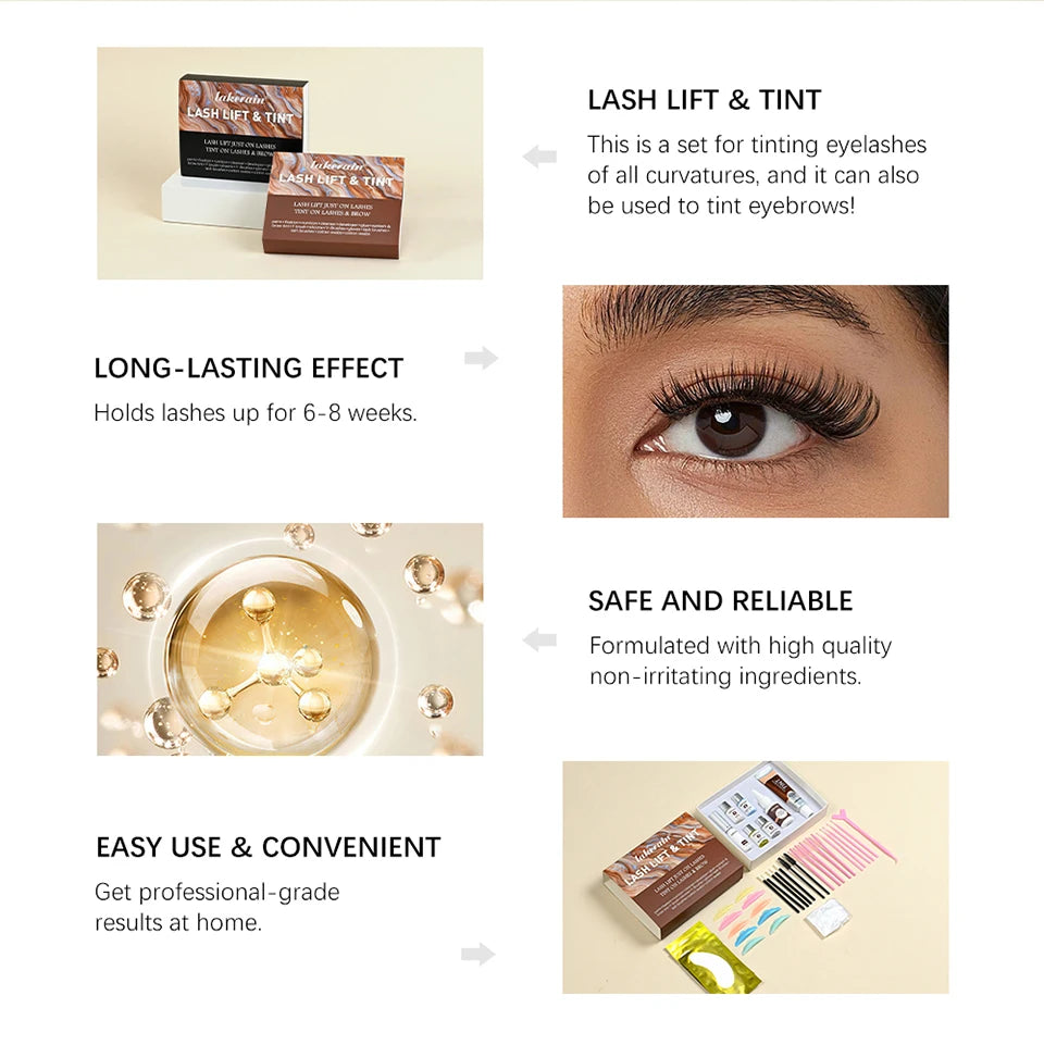 Lash Lift and Tint Kit Professional Eyelash Lifting Calia Perming Lashes Tint Brow Dye Eyes Makeup Tools Dropshipping