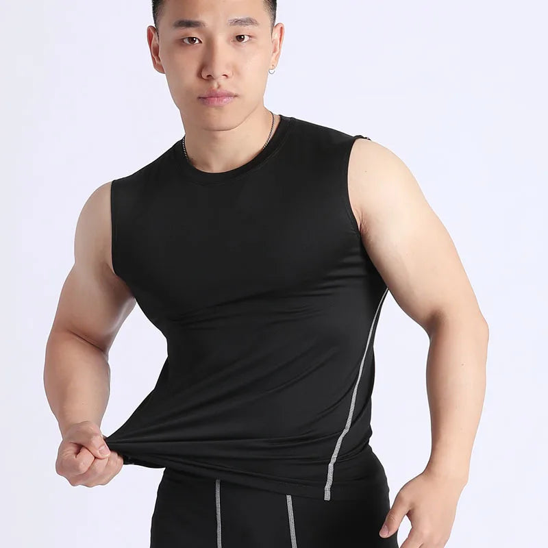 Men's Compression T-shirt Breathable Football Suit Fitness Tight Sportswear Riding Quick Dry Running Short Sleeve Shirt Sports