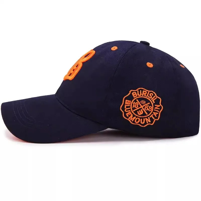 Men Women's Baseball Cap Summer Cotton Hat Embroidery Snapback Hip-Hop