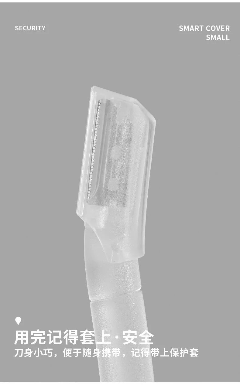 Safe Eyebrow Trimmer Makeup Products Stainless Steel Eyebrow Scissors with Comb Hair Removal Shaver Eyebrow Shaping Makeup Tools