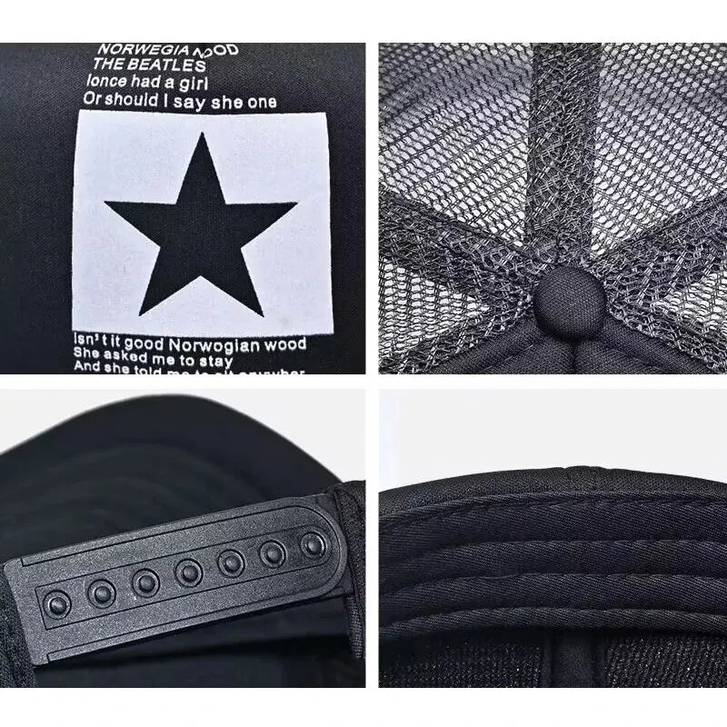 Fashion Spring Baseball Cap Snapback Mesh Hats Hip Hop Caps Cool Men