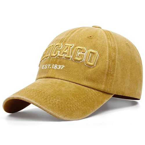 New Letter CHICAGO Baseball Cap Men Women Spring Summer Cotton Unisex