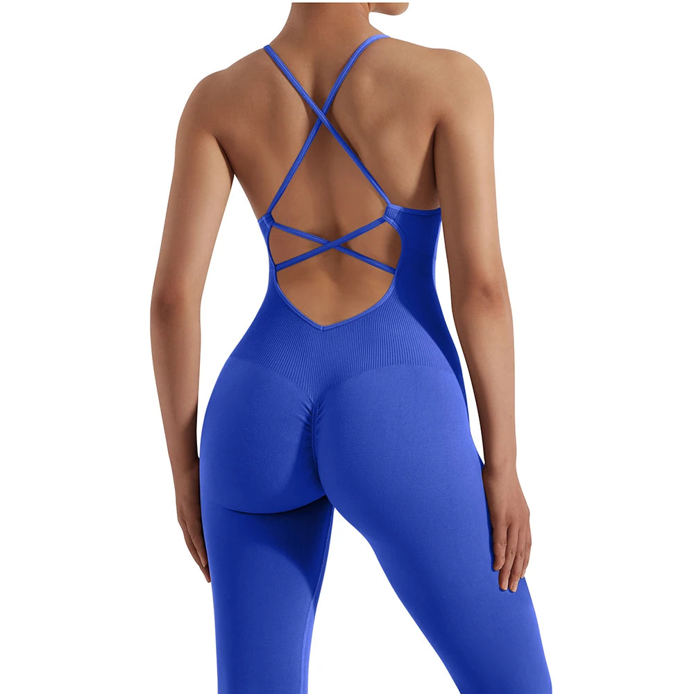 Women Bodysuit Jumpsuit All Season Romper Overalls Sportswear Fashion Streetwear Overalls One Piece Fitness Sports Bodysuits