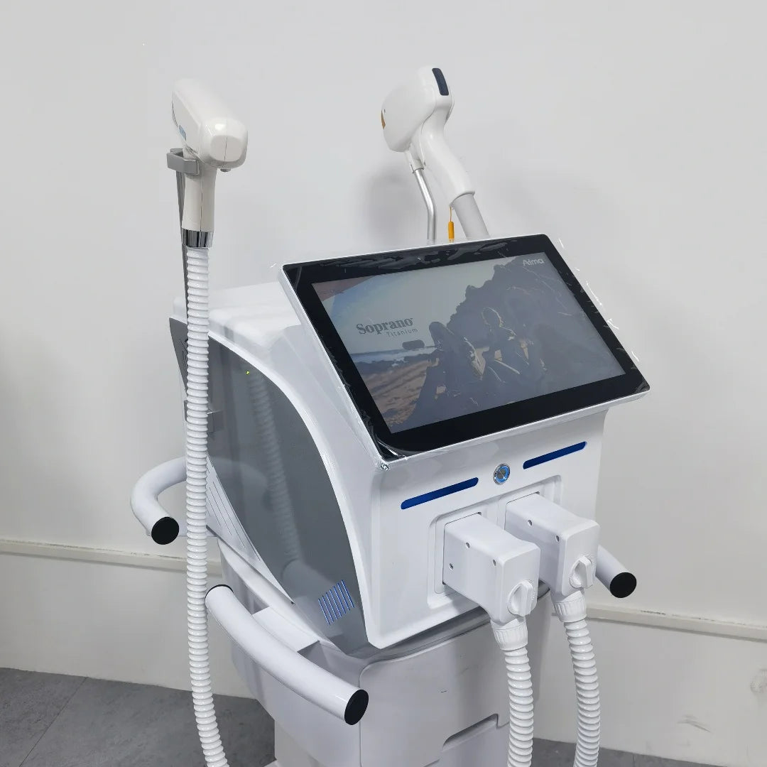 2 IN 1 NEW Ice Titanium Diode Laser Hair Removal Machine ND:YAG Picosecond Tattoo Removal Machine 4000w