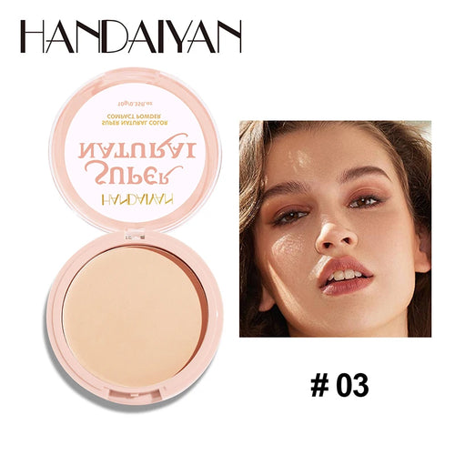 24 Hour Oil Control Pressed Powder Natural Matte Brighten Lasting
