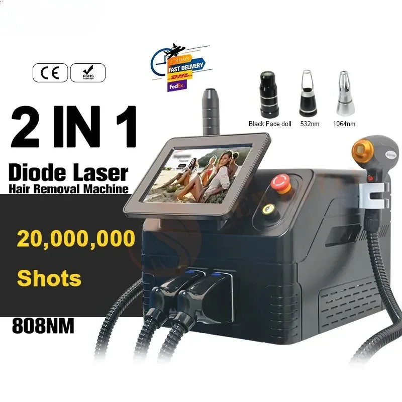 2025 Picosecond laser 3500W diode laser hair removal tattoo removal machine Chloasma Machine Painless Laser Tattoo Removal