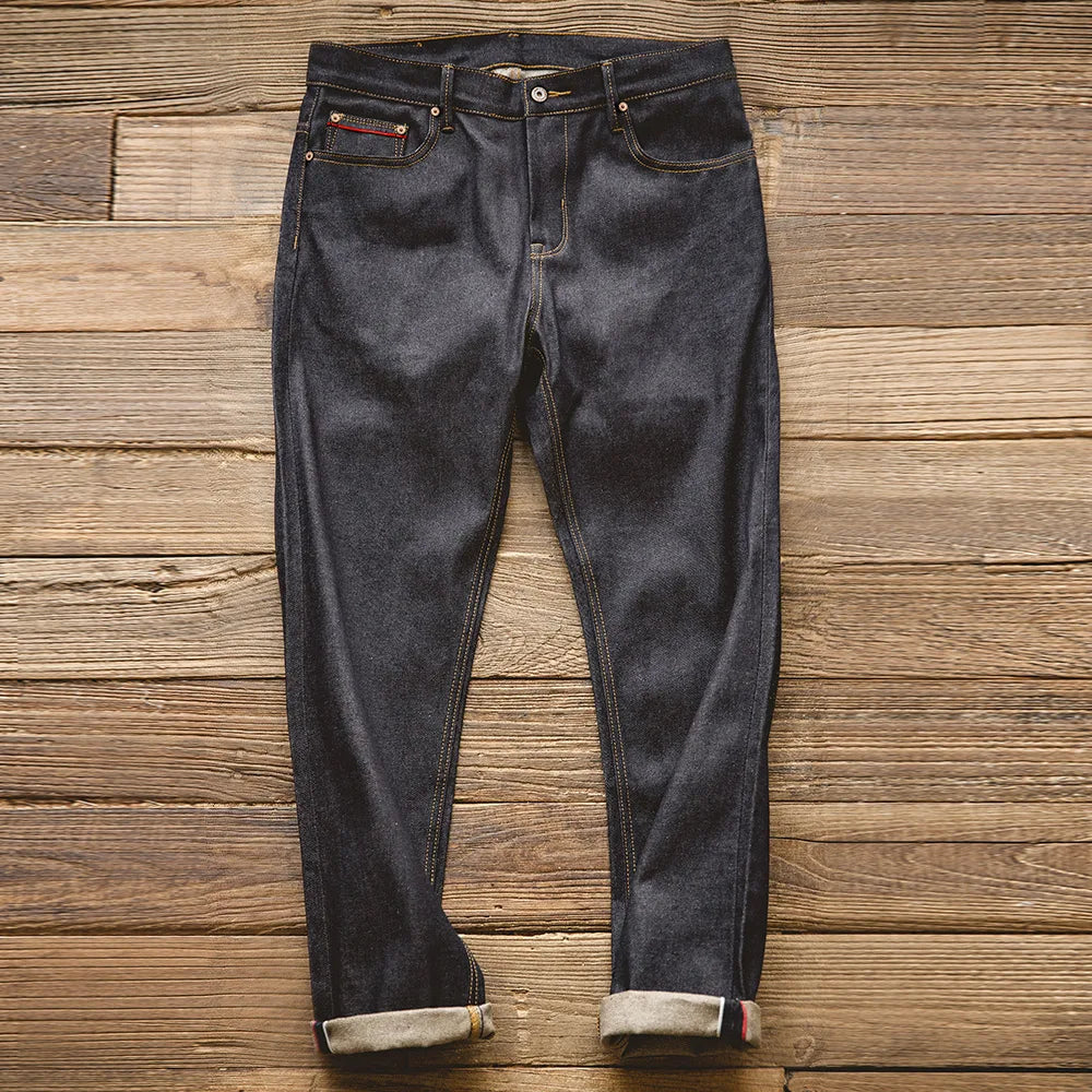 Maden Retro 11.6oz Selvedge Raw Denim Jeans Tapered Regular Fit Cotton