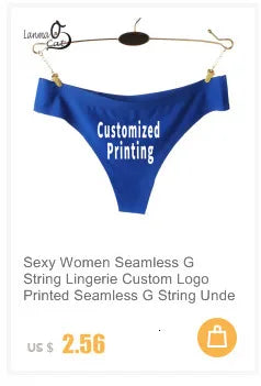 Female Cotton T Back Panties Underwear Customized G String Women Low Waist Thong Underwear Sexy Lingerie Plus Size