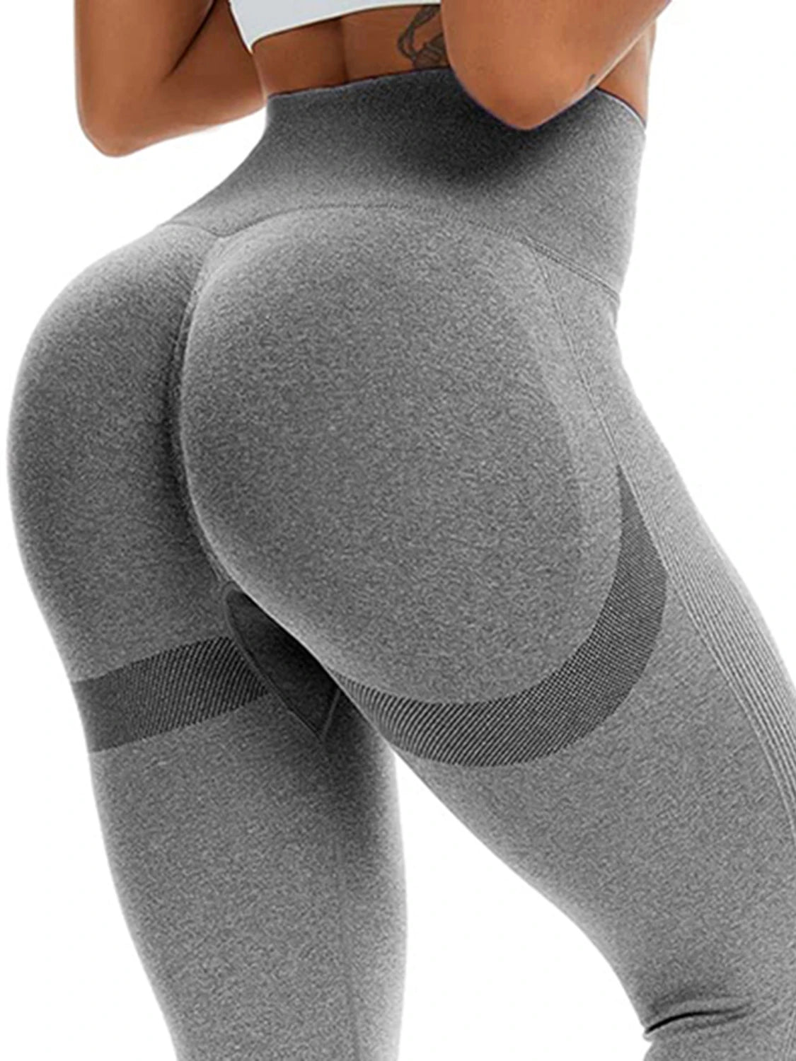 Gradient Leggings Fitness Women High Waist Workout Jogging Leggins Push Up Pants Gym Tights Stretch Energy Sportswear