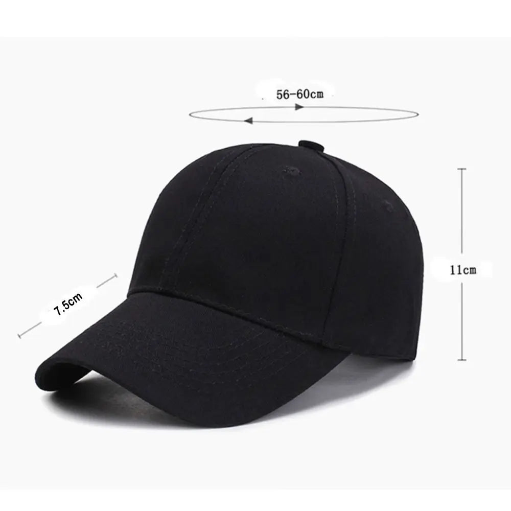 Baseball Caps Black for Mens Women Sports Cap Adjustable Cotton