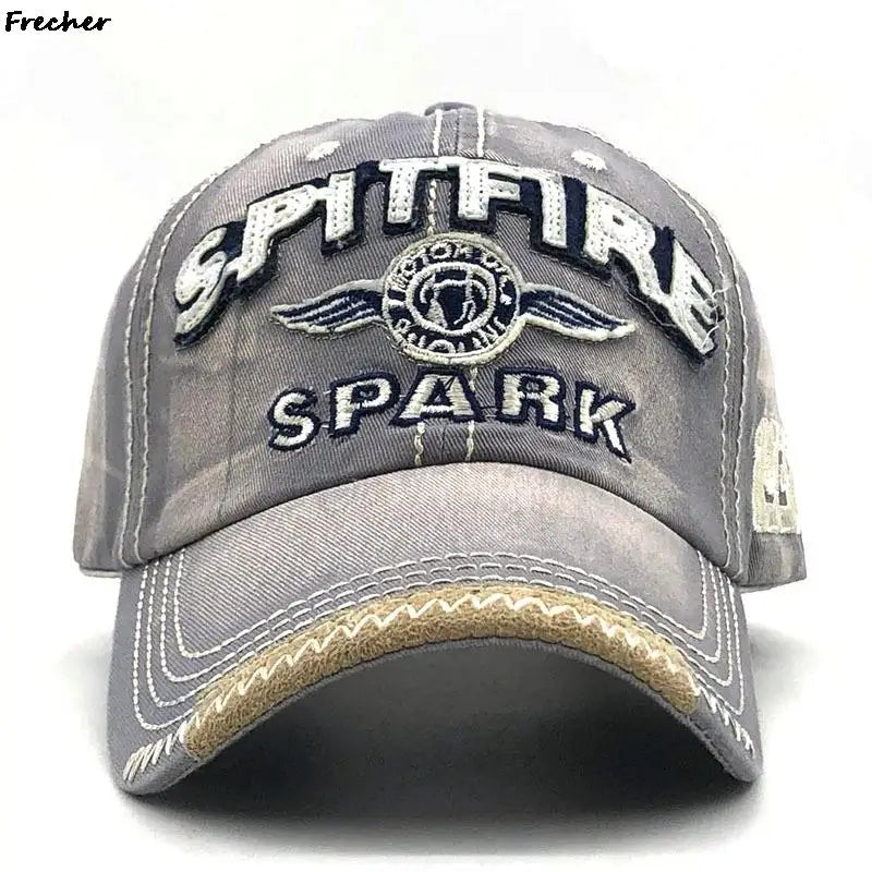 Men Rock Hip Hop Snapback Hat School Jeans Hat Letter Baseball Cap