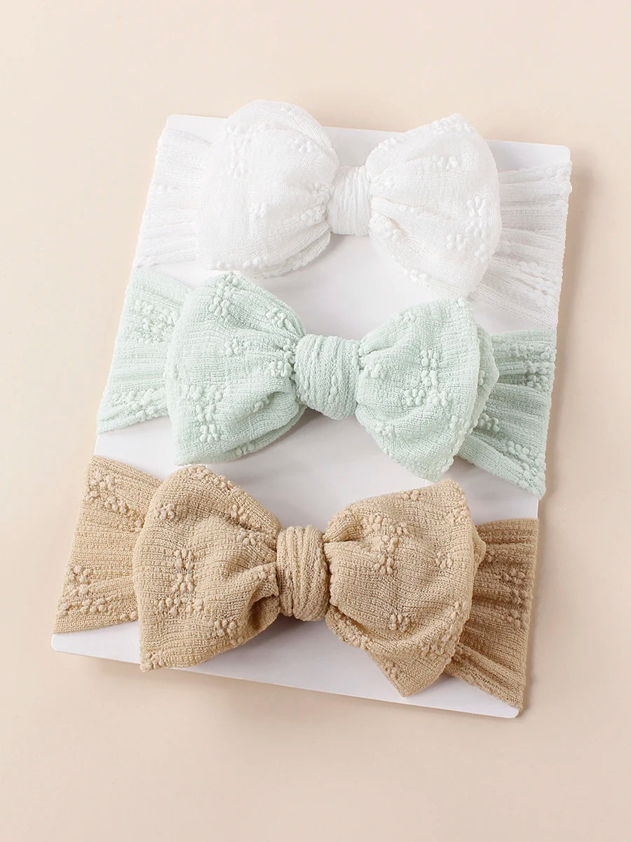 New Summer Breathable Baby Mesh Headbands Top Knot Double Bows Soft Turban Headwraps Girls Hair Accessories