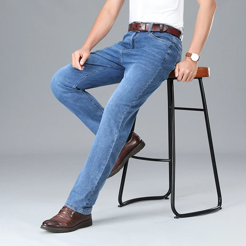 2024 Spring Summer Brand Men's Fit Straight Lightweight Cotton