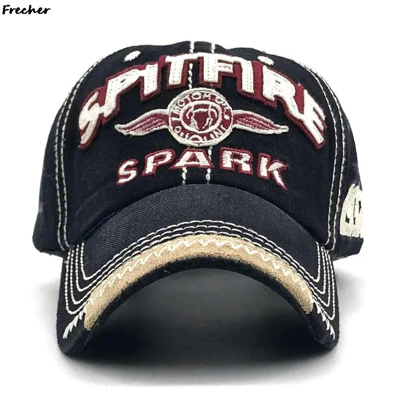 Men Rock Hip Hop Snapback Hat School Jeans Hat Letter Baseball Cap