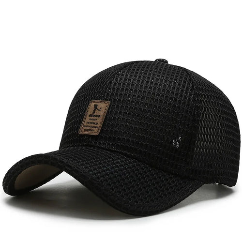 Men'S New Fashion Baseball Cap Summer Breathable Full Net Shade
