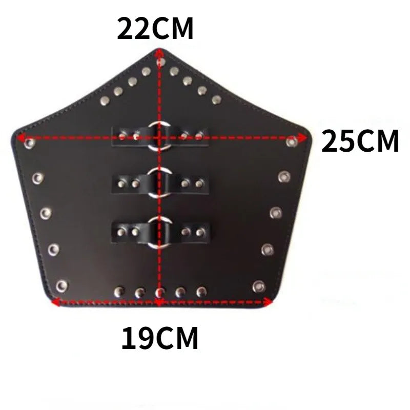 Punk Hip Hop 1Pc Cosplay Leather Armor Arm Cosplay Bracer Pirate Knight Gauntlet Wristband Bracer Accessories New Men's Bracelet