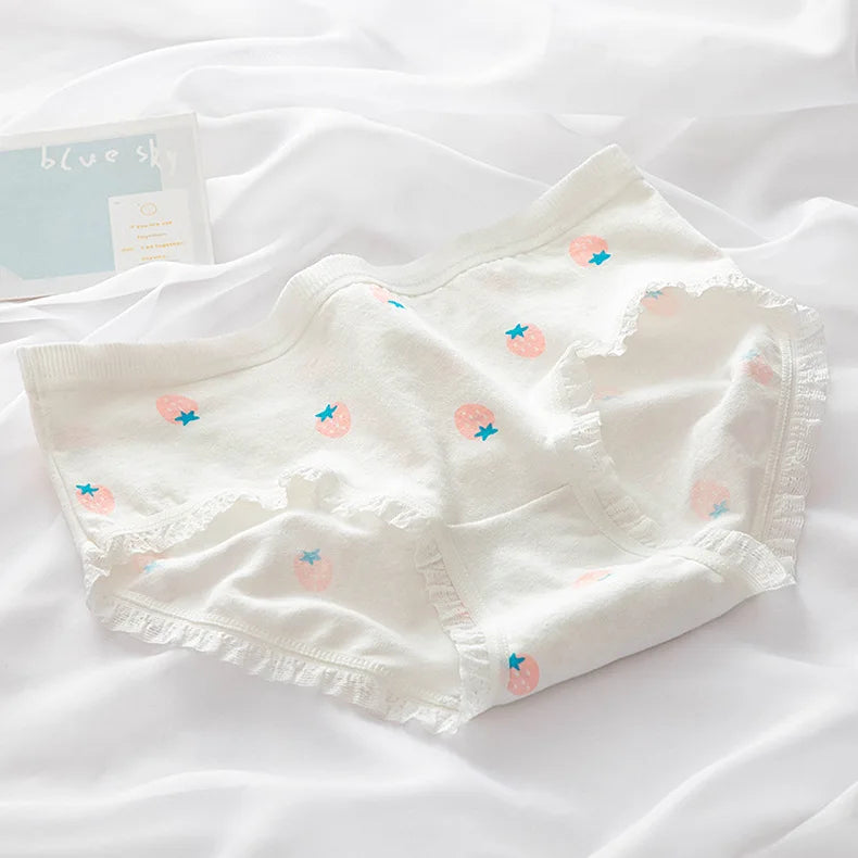 M-XL Cotton Panties Lovely Girl Lace Underpants Women's Traceless Comfort Briefs Women's Underwear Panty Sexy Lingerie