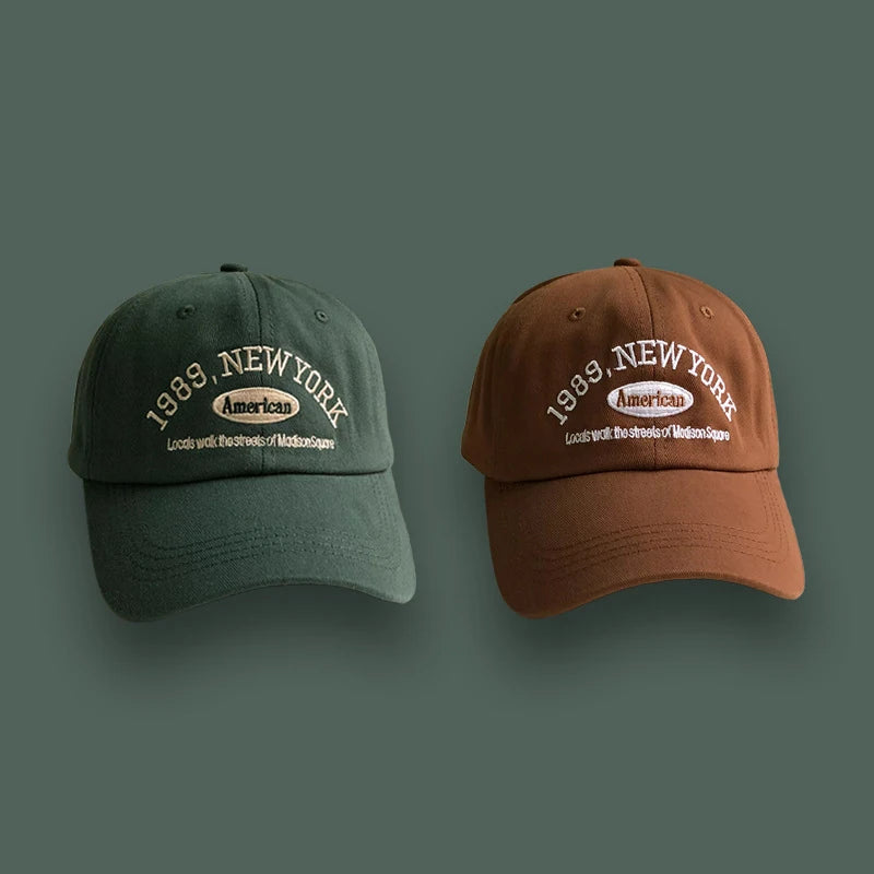 Korean Retro Baseball Hat Women's Autumn Winter Versatile Ins Street