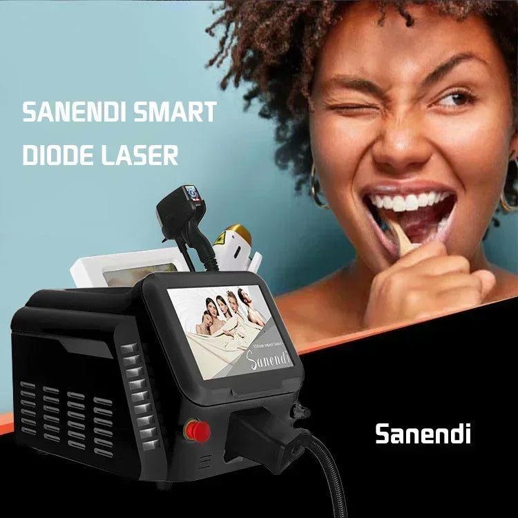 Portable Diode Laser Hair Removal Machine Professional depiladora Epilator For women Equipment Titanium 4 wavelength Laser