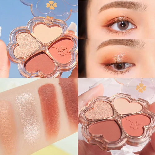 4 Color Eyeshadow Palette Cosmetics Pearly Eye Shadow Palettes Eyes
