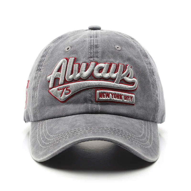 Embroidered Baseball Cap For Women Men New Spring Summer Solid Sunhat