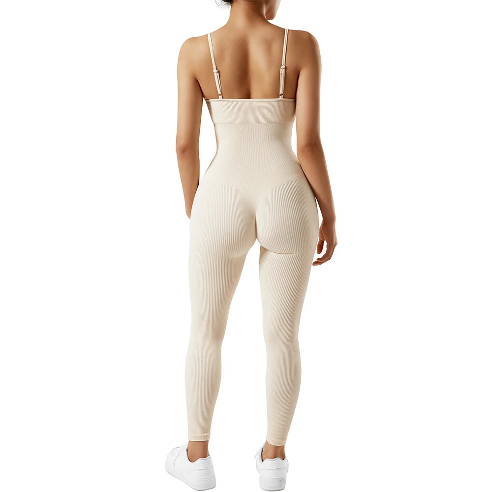 Women Bodysuit Jumpsuit All Season Romper Overalls Sportswear Fashion Streetwear Overalls One Piece Fitness Sports Bodysuits