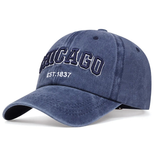 New Letter CHICAGO Baseball Cap Men Women Spring Summer Cotton Unisex