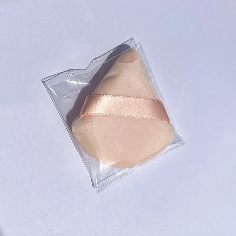Triangle Velvet Powder Cosmetic Puff Colored Soft Smooth Dry Use Makeup Sponge Puff for Women Beauty Washable Face Makeup Tools