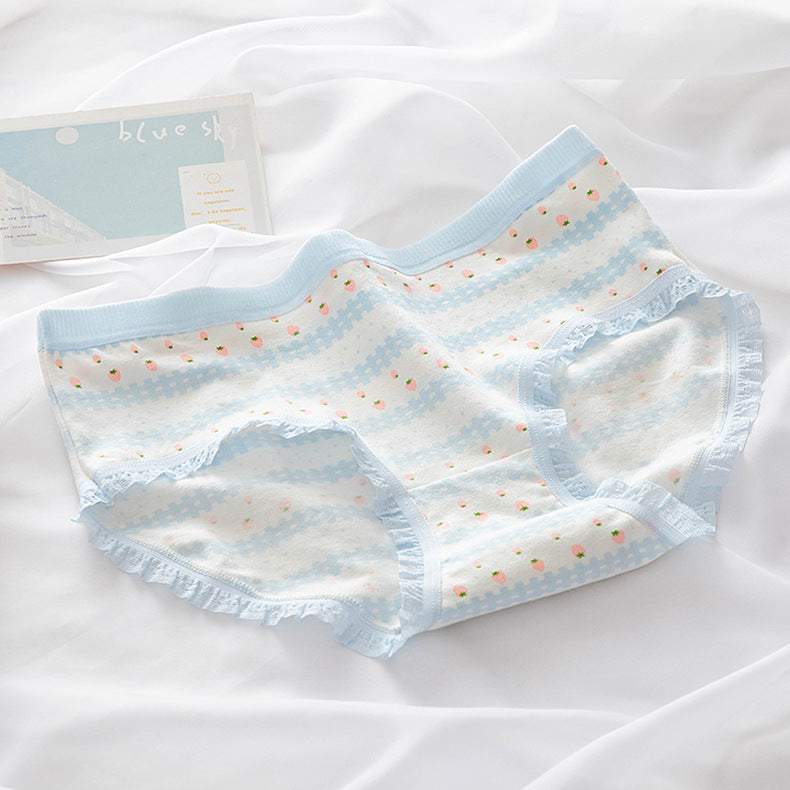 M-XL Cotton Panties Lovely Girl Lace Underpants Women's Traceless Comfort Briefs Women's Underwear Panty Sexy Lingerie