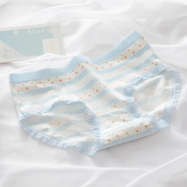 M-XL Cotton Panties Lovely Girl Lace Underpants Women's Traceless Comfort Briefs Women's Underwear Panty Sexy Lingerie