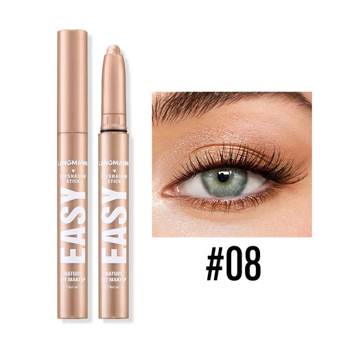 Metallic Pearlescent Eye Shadow Stick Shimmer Blue Eyeshadow Cream