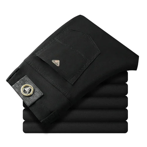 Seven-Color Stretch Jean Men's Trendy Wild Simple 97% Cotton High-End