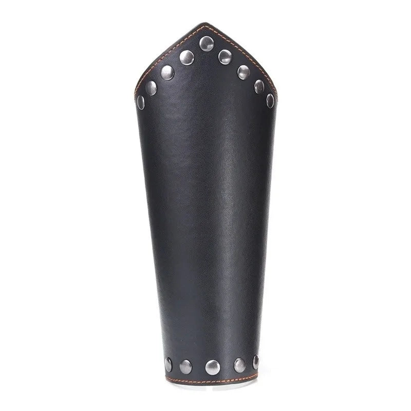 Punk Hip Hop 1Pc Cosplay Leather Armor Arm Cosplay Bracer Pirate Knight Gauntlet Wristband Bracer Accessories New Men's Bracelet