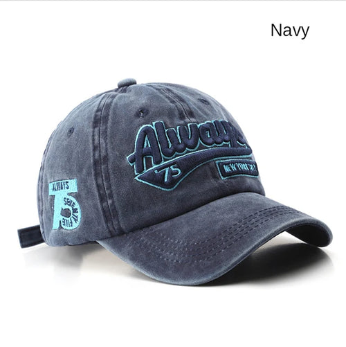 Embroidered Baseball Cap For Women Men New Spring Summer Solid Sunhat