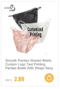 Female Cotton T Back Panties Underwear Customized G String Women Low Waist Thong Underwear Sexy Lingerie Plus Size