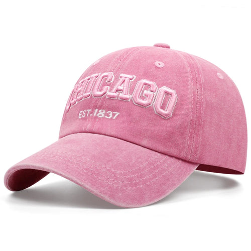 New Letter CHICAGO Baseball Cap Men Women Spring Summer Cotton Unisex