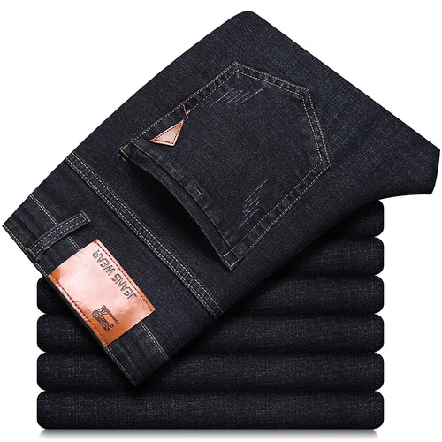 2024 New Business Men's Jeans Casual Straight Stretch Fashion Classic