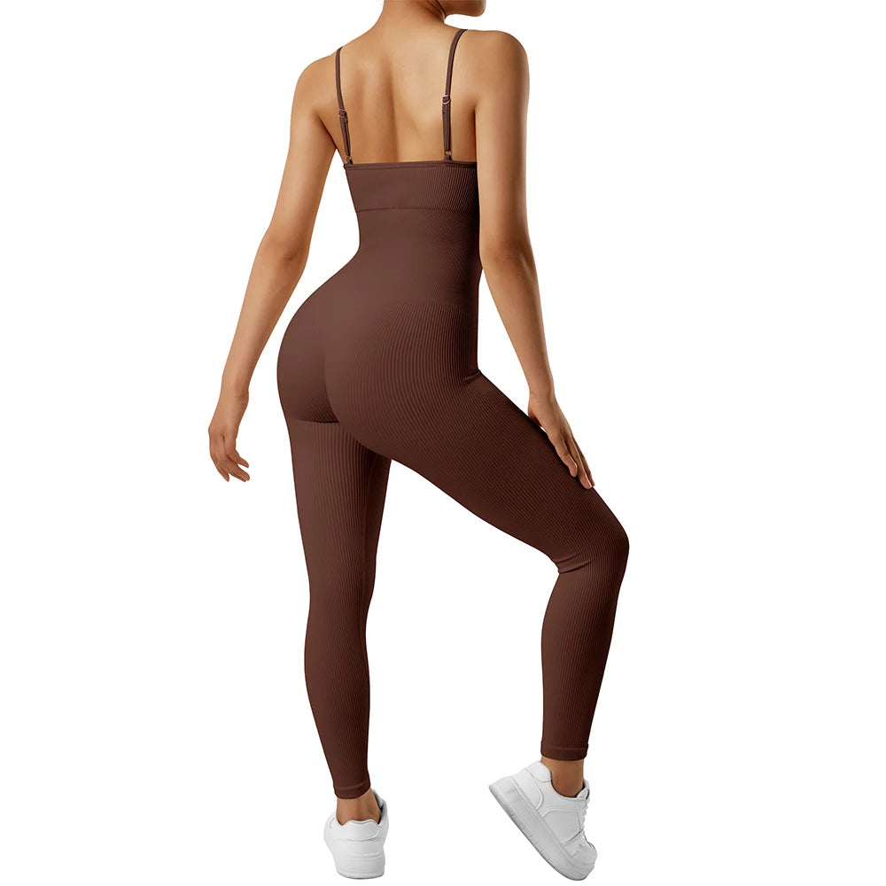 Women Bodysuit Jumpsuit All Season Romper Overalls Sportswear Fashion Streetwear Overalls One Piece Fitness Sports Bodysuits