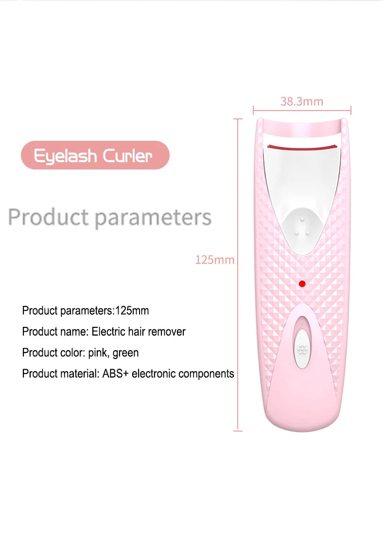 Portable Electric Heated Eyelash Modeler, Heated Eye Lash, Durable, Curls, Thermal Curler, Makeup Tools